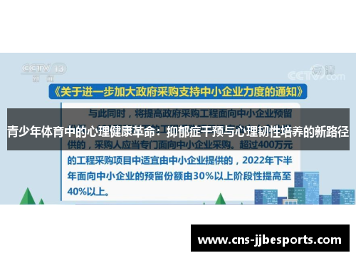 青少年体育中的心理健康革命：抑郁症干预与心理韧性培养的新路径